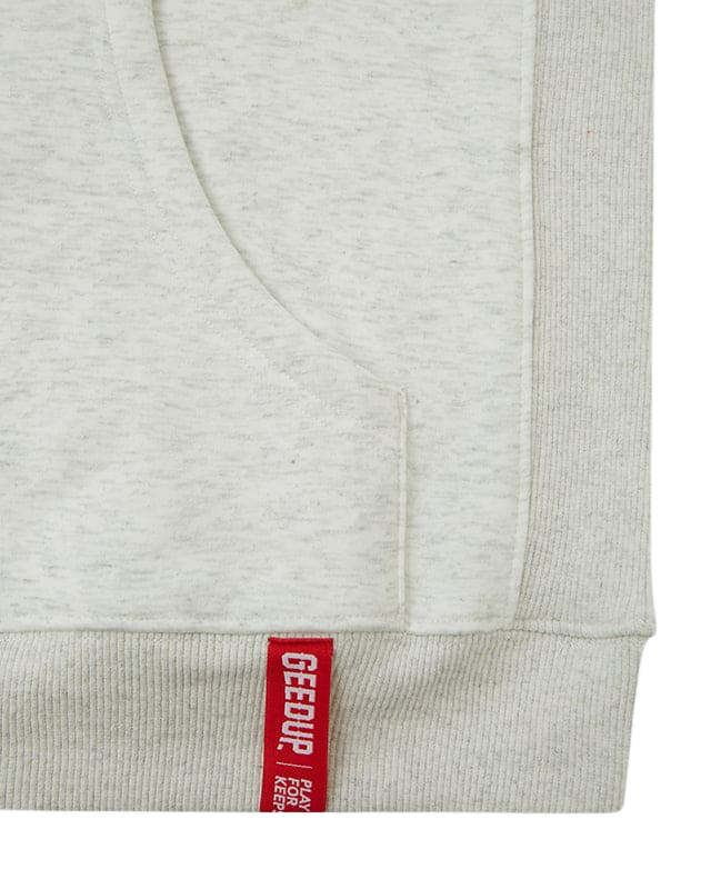 Geedup Play For Keeps Hoodie White Marle Black - Authenticity guaranteed