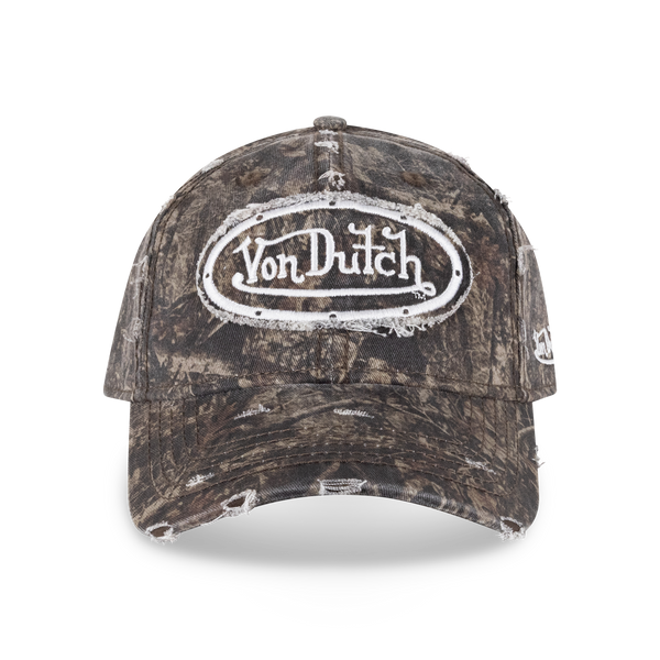 Von Dutch Distressed Dad Cap Nature Camo | Available at au.sell store