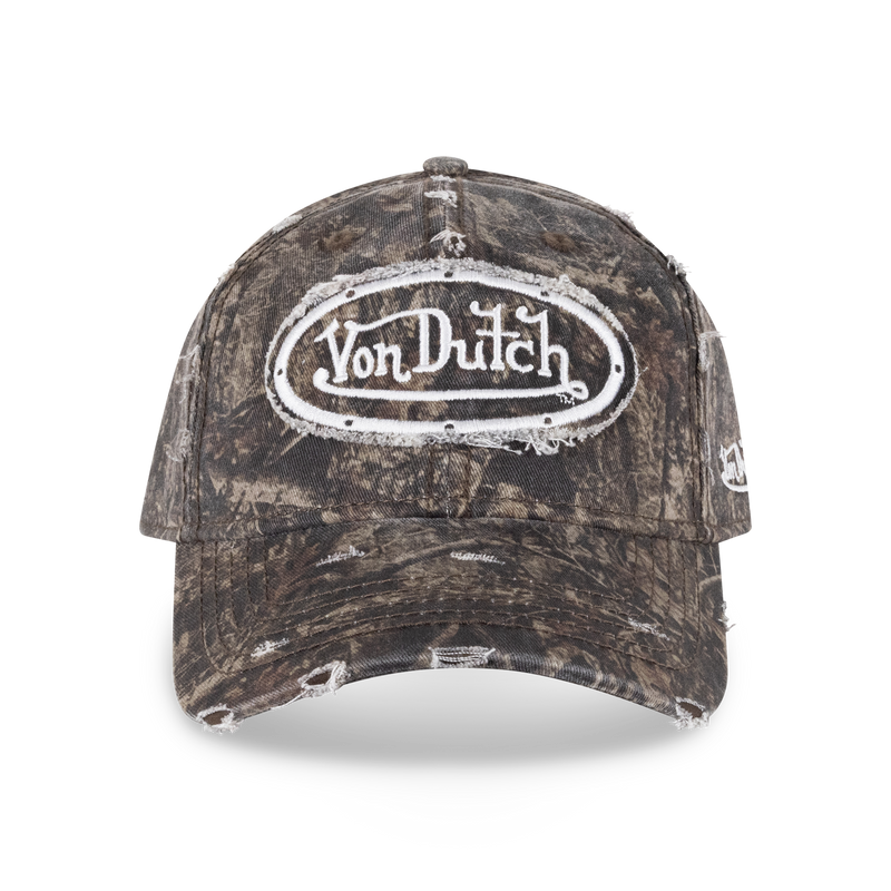 Von Dutch Distressed Dad Cap Nature Camo | Available at au.sell store