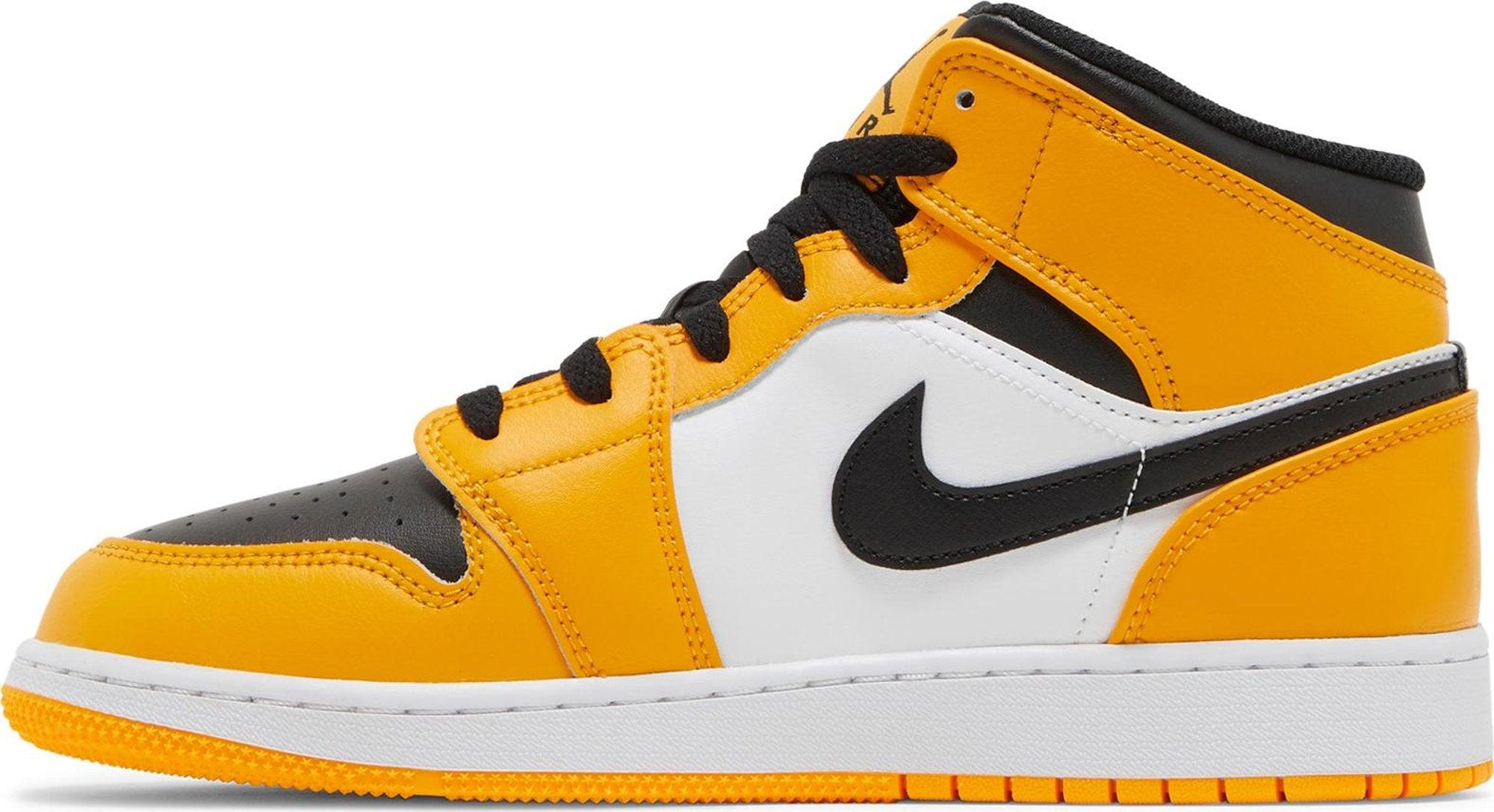 Yellow toe air jordan best sale 1 mid