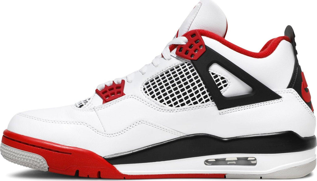 Side View Jordan 4 "Fire Red"