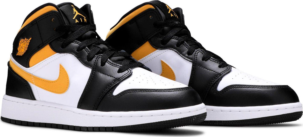 Both Sides of Nike Air Jordan 1 Mid "White Pollen Black" (GS) au.sell store