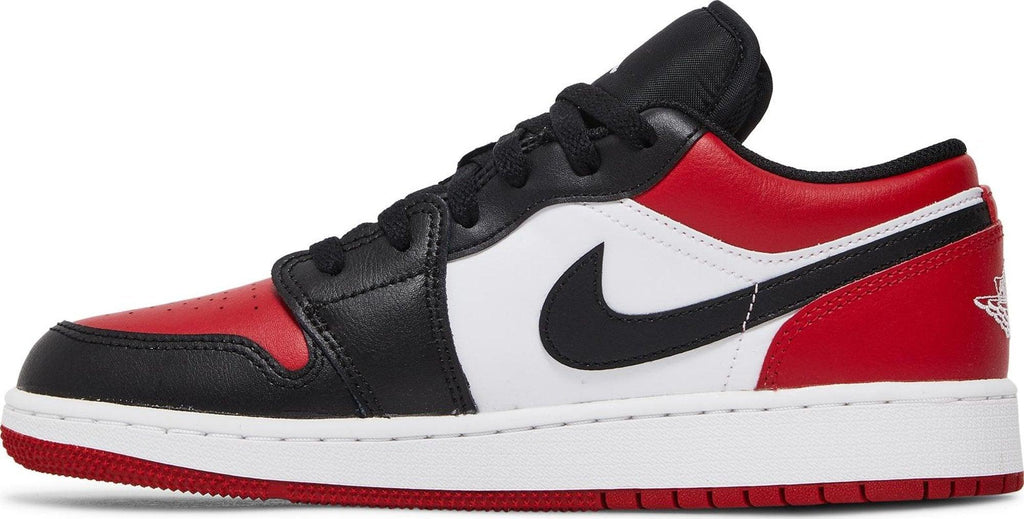 Side View Nike Air Jordan 1 Low "Bred Toe" (GS) au.sell store