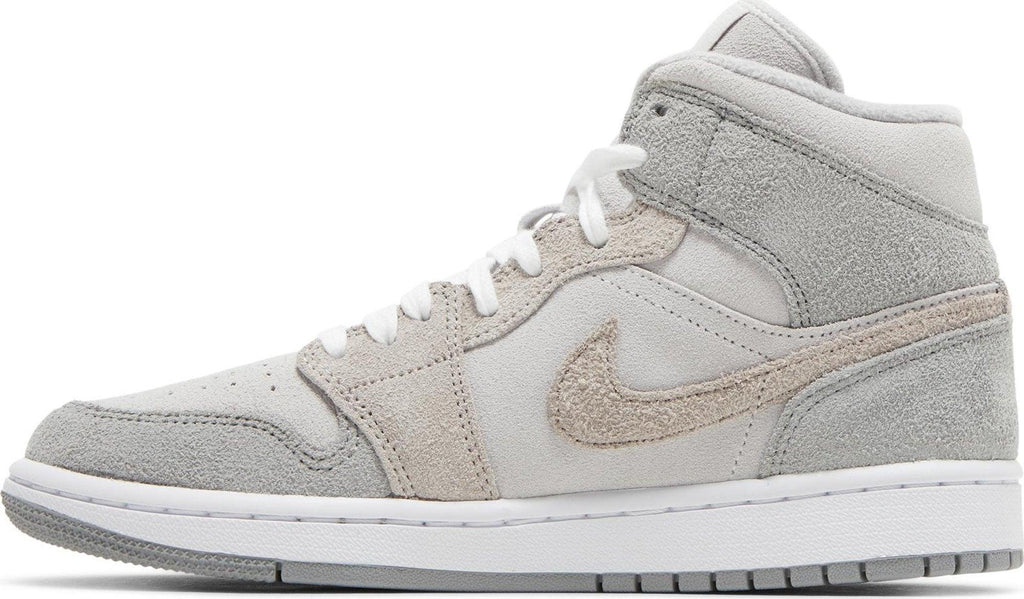 Side View Nike Air Jordan 1 Mid SE "Particle Grey" (Women's) au.sell store