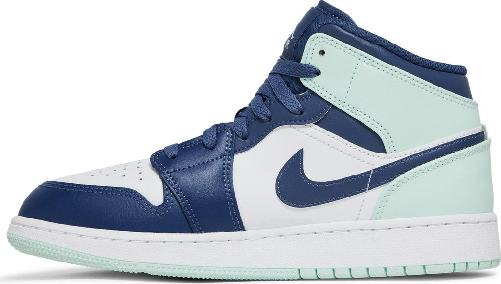 Side View Nike Air Jordan 1 Mid "Blue Mint" (GS) au.sell store