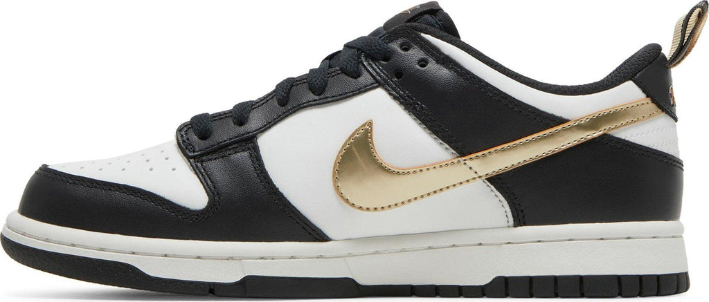 Side View Nike Dunk Low "Black White Metallic" (GS) au.sell store