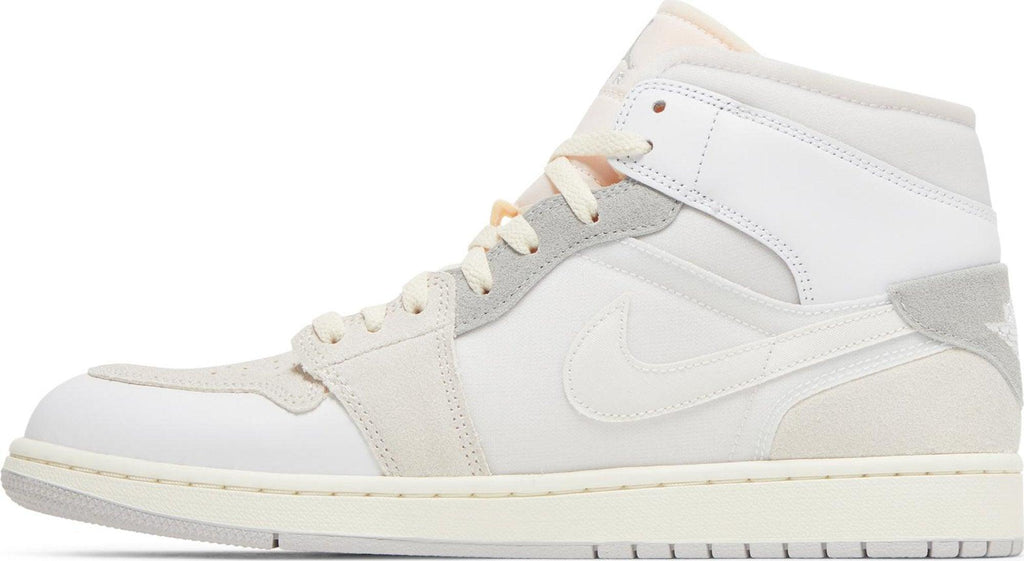 Side View Nike Air Jordan 1 Mid SE Craft "Inside Out - White Grey" au.sell store