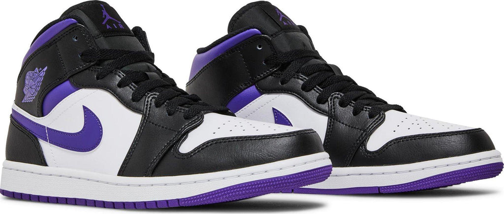 Both Sides Nike Air Jordan 1 Mid "White Black Purple" au.sell store