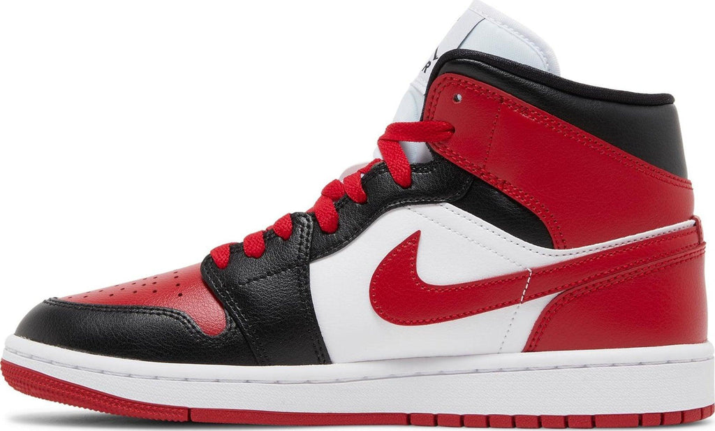 Side View Nike Air Jordan 1 Mid "Alternate Bred Toe" (Women's) au.sell store