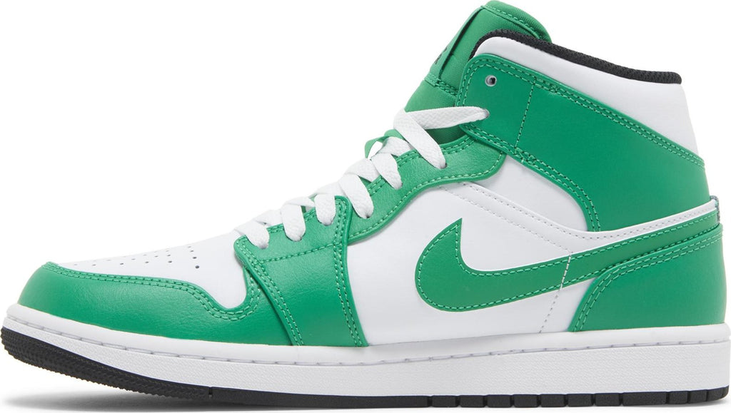 Side View of Nike Air Jordan 1 Mid “Lucky Green”