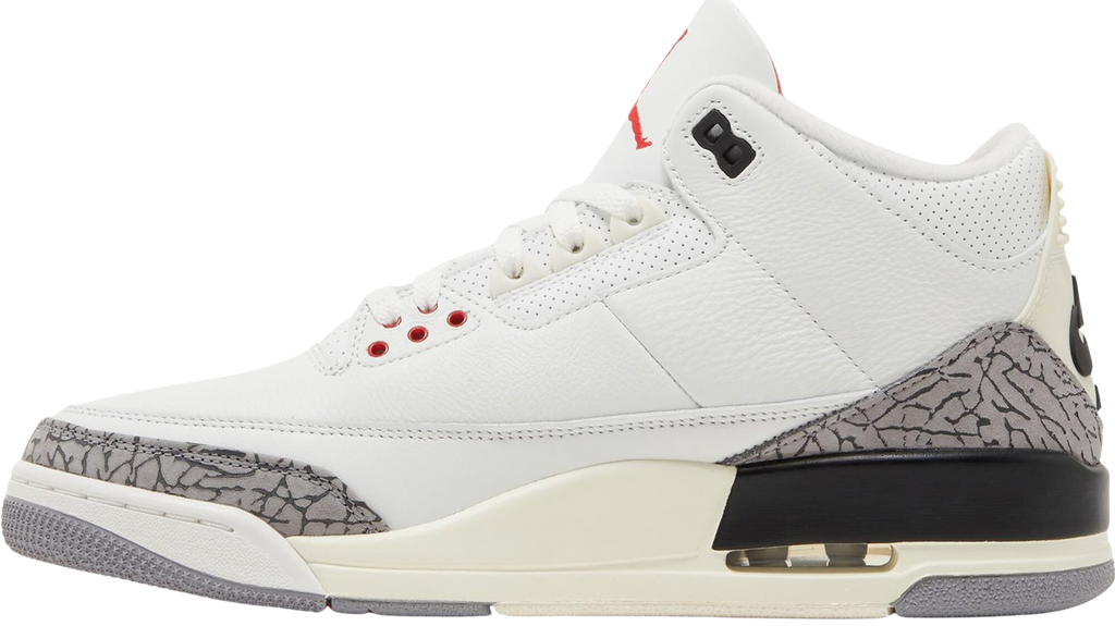 Side View Nike Air Jordan 3 Retro "White Cement Reimagined" au.sell